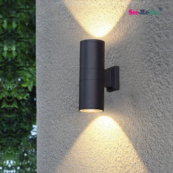 Наружный Светодиодный Настенный Светильник IP65 Водонепроницаемый Вверх И Вниз Излучает Свет Домашний Декор Стен Балкон Cor Spot Light