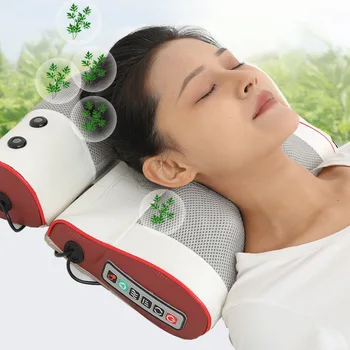 Электрическая подушка-массажер для шеи, шейки матки, Здоровая подушка для релаксации Massageador, Массажер, Многофункциональное устройство для массажа, подушка