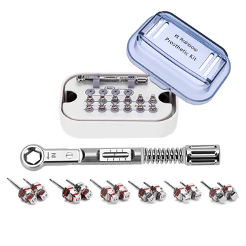 Набор для протезирования зубных имплантатов с универсальным абатментом и динамометрическими ключами