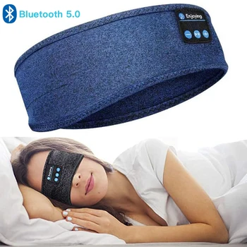 Наушники Bluetooth, маска для сна, спортивная повязка на голову, Тонкие Мягкие Эластичные Удобные беспроводные наушники, Музыкальная маска для глаз для сна