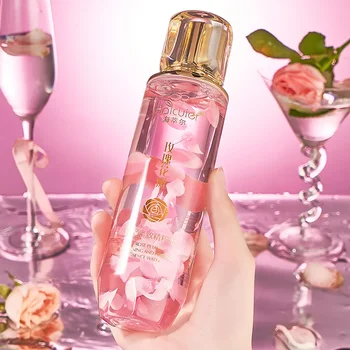 Розовая вода из лепестков роз для тонера для лица Увлажняющий, укрепляющий кожу Тоник для лица корейские средства по уходу за кожей
