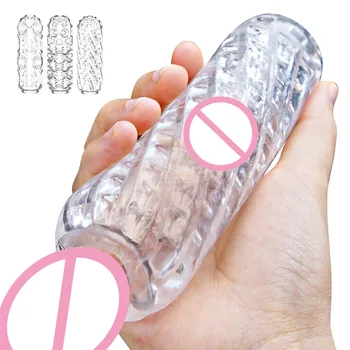 Силиконовая чашка для мастурбации Реалистичная вагина Карманная киска Мужской Мастурбатор Массажер для пениса Секс-игрушки для оргазма для мужчин Товары для взрослых
