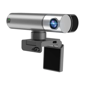 Веб-камера 2K с интеллектуальным датчиком AI с автоматическим отслеживанием жестов для игровой конференции Youtube