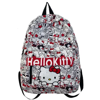 Универсальный новый школьный рюкзак с принтом hellokitty, популярный повседневный рюкзак интернет-знаменитостей, рюкзак для покупок для девочек
