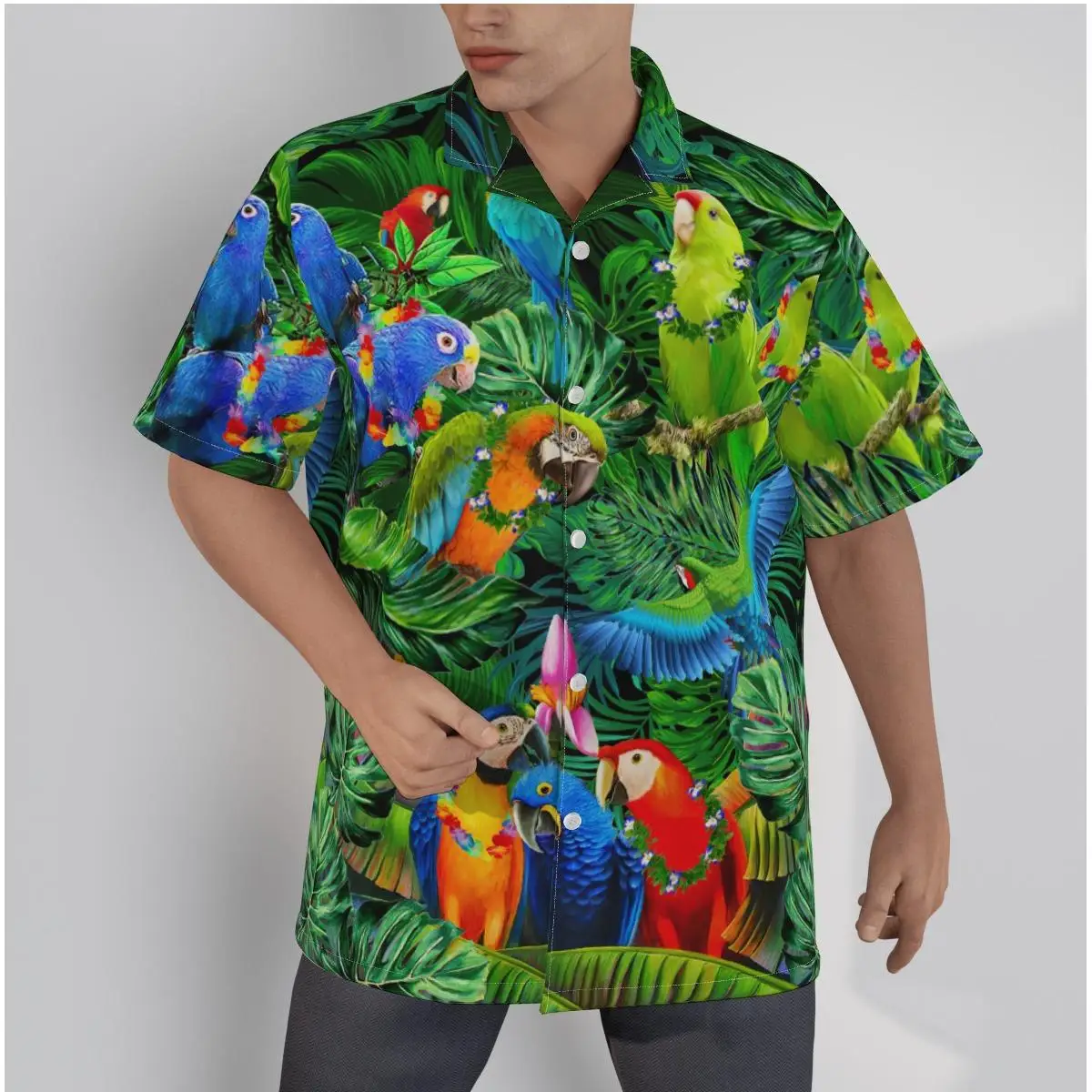 Мужская гавайская рубашка с принтом Франкенштейна на тему Хэллоуина, Пляжная Летняя повседневная рубашка в стиле пэчворк на пуговицах