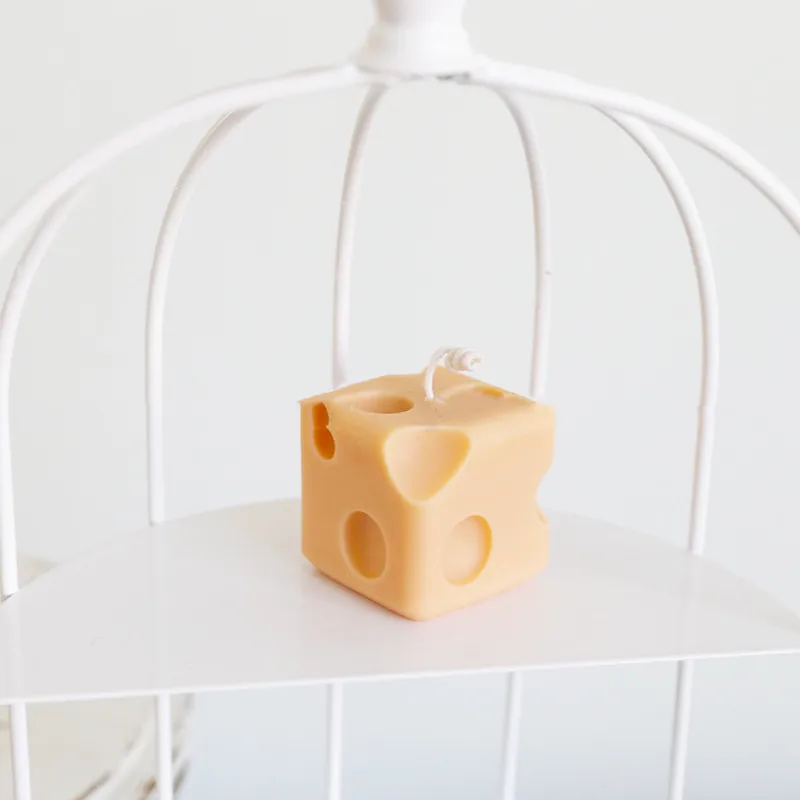 3D квадратный сырный блок, ароматическая свеча, гипсовая форма, шоколадная эпоксидная смола, украшения для выпечки сыра home deco, силиконовая форма