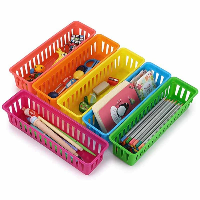 Органайзер для карандашей в классе, корзина для карандашей или корзина для карандашей, различные цвета, случайные цвета (30 упаковок)