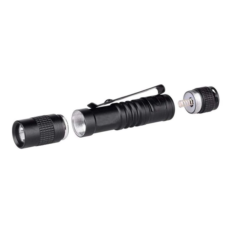 6X Фонарик-ручка, супер Маленькая мини-лампа AAA XPE-R3 со светодиодной лампой, зажим для ремня, карманный фонарик с кобурой