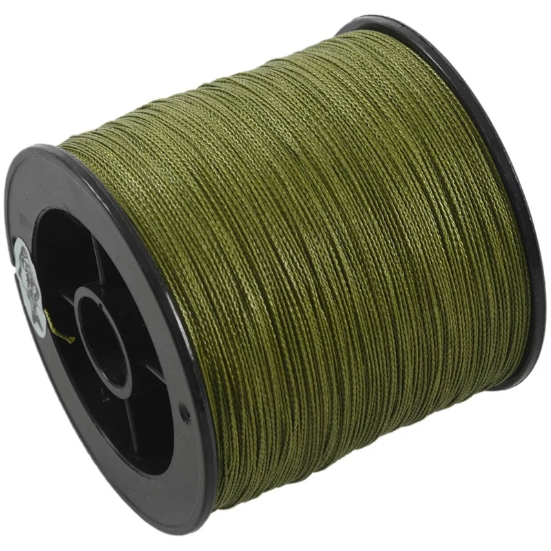 4X 500 м 30 фунтов 0,26 мм леска прочная PE плетеная из 4 нитей зеленого цвета