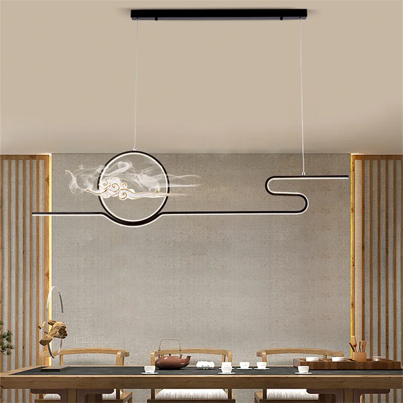 Современные подвесные светильники ANITA LED 3 цвета, креативная люстра Zen Teahouse в китайском стиле для домашней столовой и кабинета