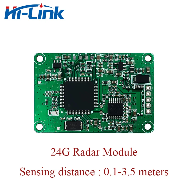 Модуль радарного датчика HLK-LD303 с диапазоном миллиметровых волн 24G, интеллектуальное распознавание движения, TTL-последовательное выходное расстояние