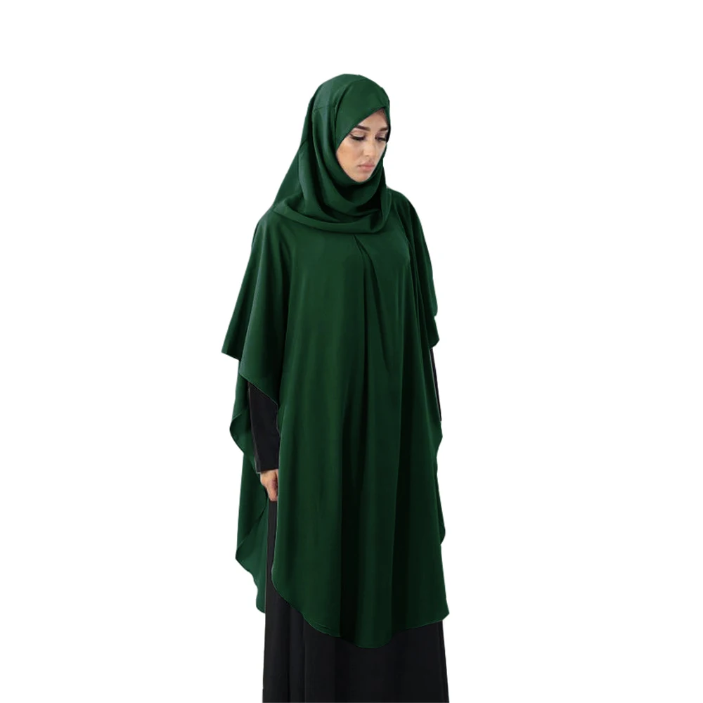 Мусульманские женщины Хиджаб Накладная Молитва Большой Химар Никаб Шарф Исламский Халат Паранджа Большие Шали Топы Рубашки Богослужение в Рамадан