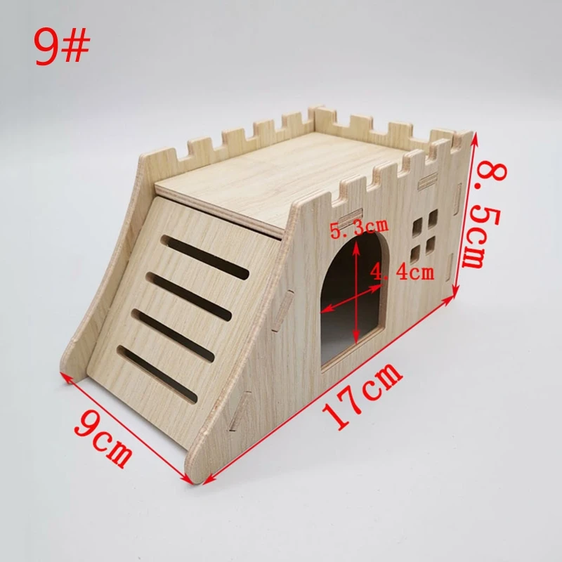 Хомяк, взбирающийся для игр, деревянная игрушка-гнездо для жевания карликовых хомячков