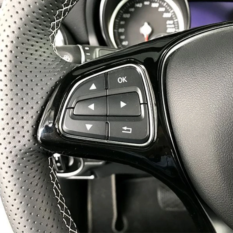 Накладка Рамы Рулевого Колеса Автомобиля Из Углеродного Волокна ABS Для Mercedes Benz W176 W246 W205 W213 W117 X156 X253 W166 X166 2014-2018