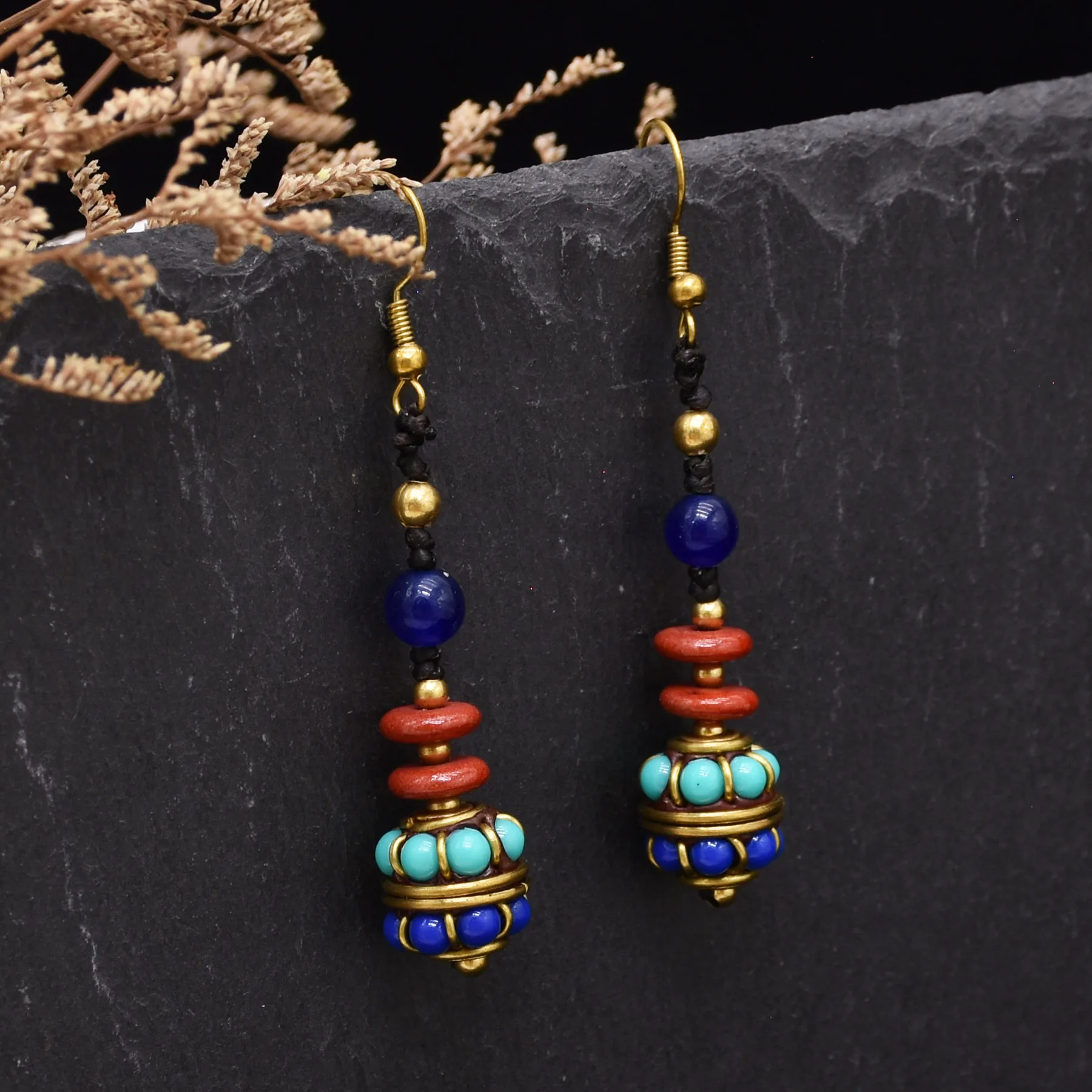 Магазин Bohojewelry, Новый Богемный этнический стиль, Красочный кулон из бисера, Женские Модные серьги, Модный предмет
