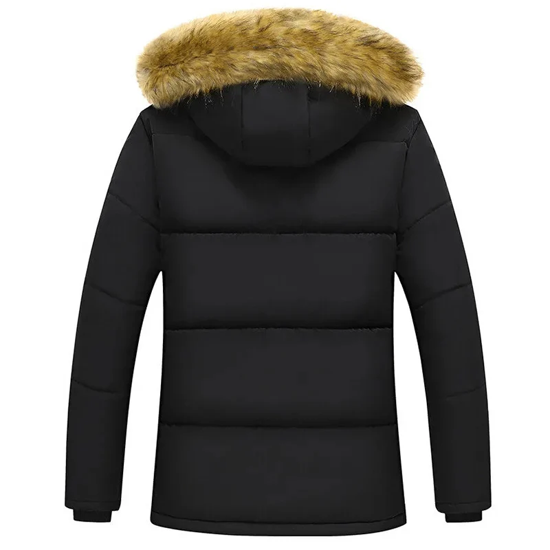 Новая зимняя куртка из теплого флиса с утолщенным меховым воротником, куртка с капюшоном, мужская водонепроницаемая уличная ветровка с мягкой оболочкой, модная ветровка для отдыха
