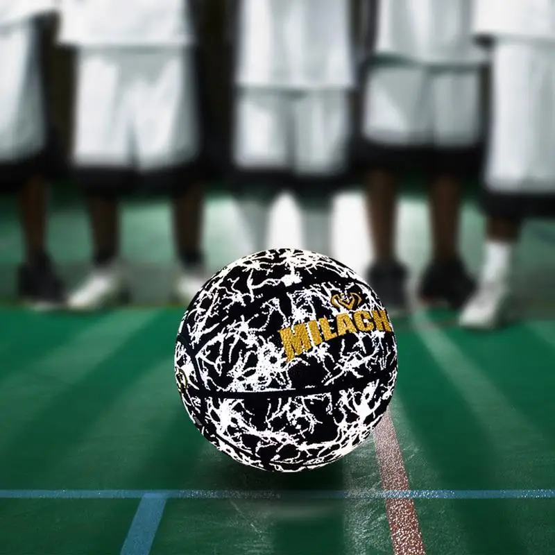 Светоотражающий баскетбольный мяч из искусственной кожи, износостойкий, светящийся ночник, баскетбольный мяч, светящийся баскетбольный мяч № 7, баскетбольный подарок
