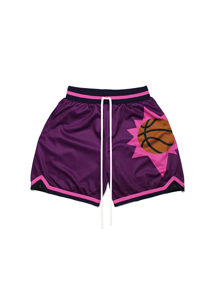 Мужские баскетбольные спортивные шорты на завязках с мультяшным принтом ZOOY (L-9XL)