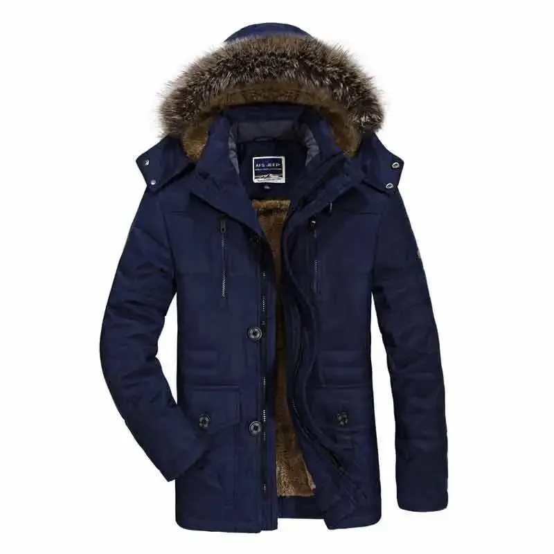 Зимняя универсальная мужская одежда 2023, утолщенное и утепленное пальто большого, среднего и длинного размера, популярное во внешней торговле