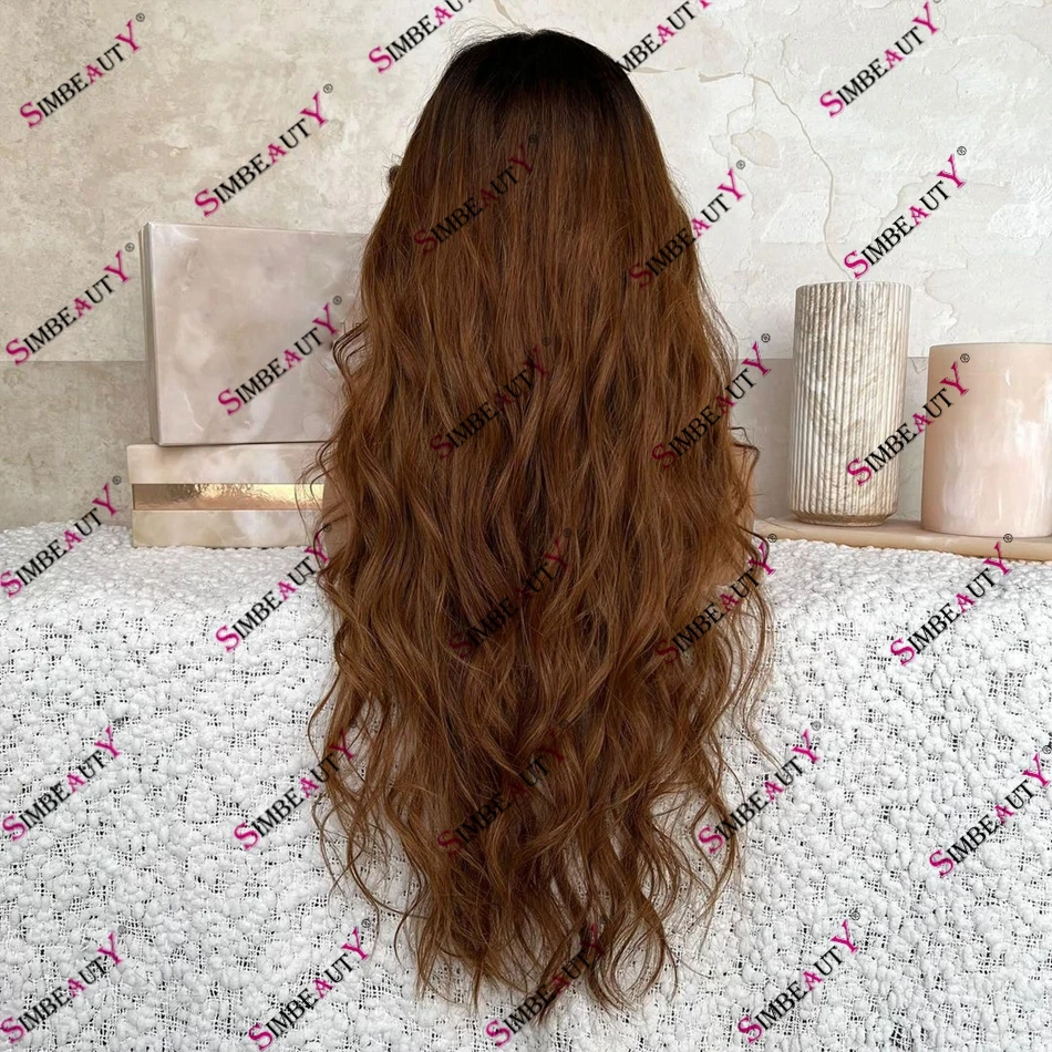 Парик из человеческих волос Super Wave плотностью 250 мм с густыми кружевами спереди для чернокожих женщин, омбре, карамельный парик Remy, бразильские человеческие волосы 13x6, кружевной парик