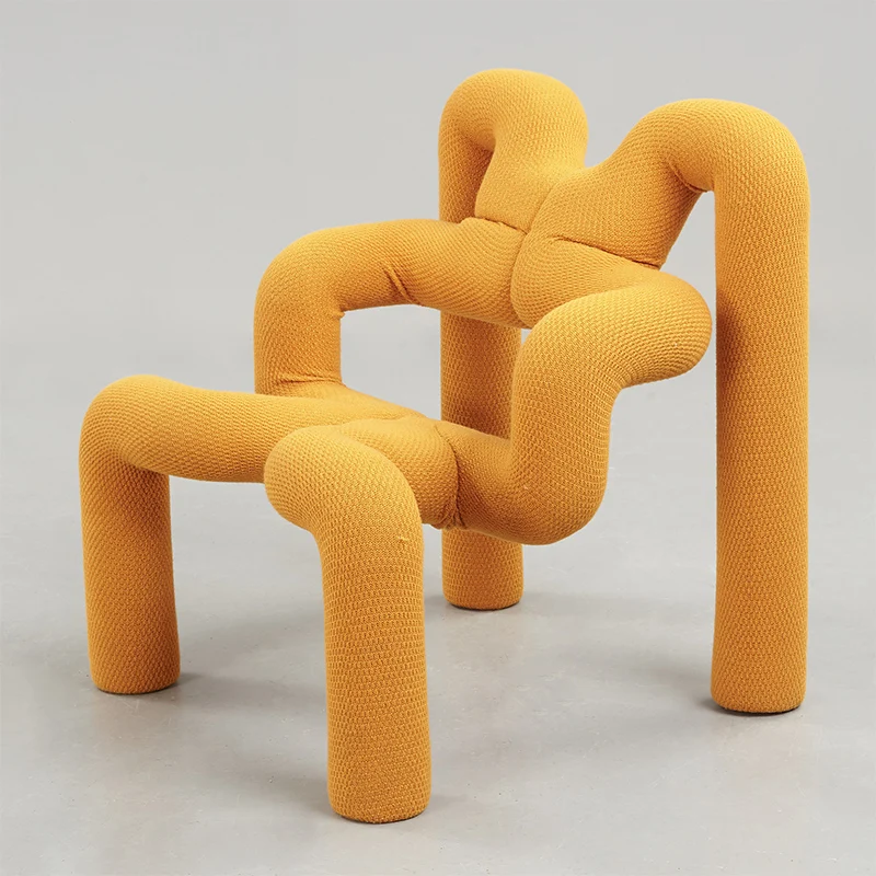 Художественный диван-кресло для очень простых людей, креативный дизайнерский стул-паук, металлический шланг специальной формы, ленивый изогнутый стул
