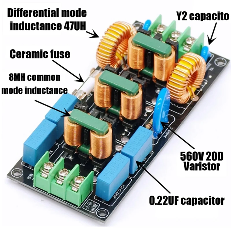 Четырехуровневый аудиосигнал Источник питания переменного тока 220 В Фильтр электромагнитных помех 110 В Дифференциальный режим Общий режим EMC Правила безопасности FCC