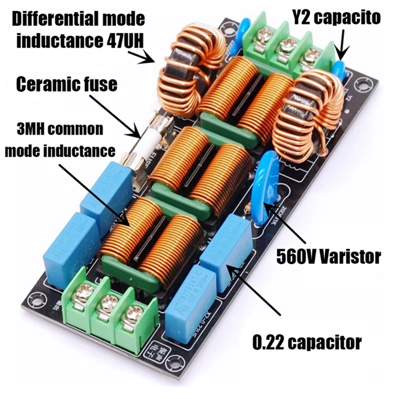 Четырехуровневый аудиосигнал Источник питания переменного тока 220 В Фильтр электромагнитных помех 110 В Дифференциальный режим Общий режим EMC Правила безопасности FCC