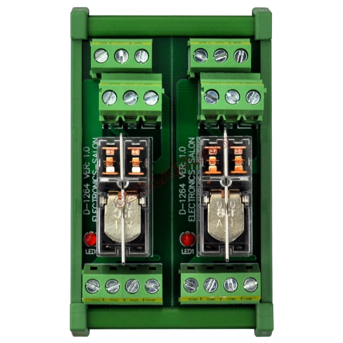 Крепление на DIN-рейку AC/DC 12V Control 2 подключаемых модуля интерфейса реле питания DPDT 5Amp.
