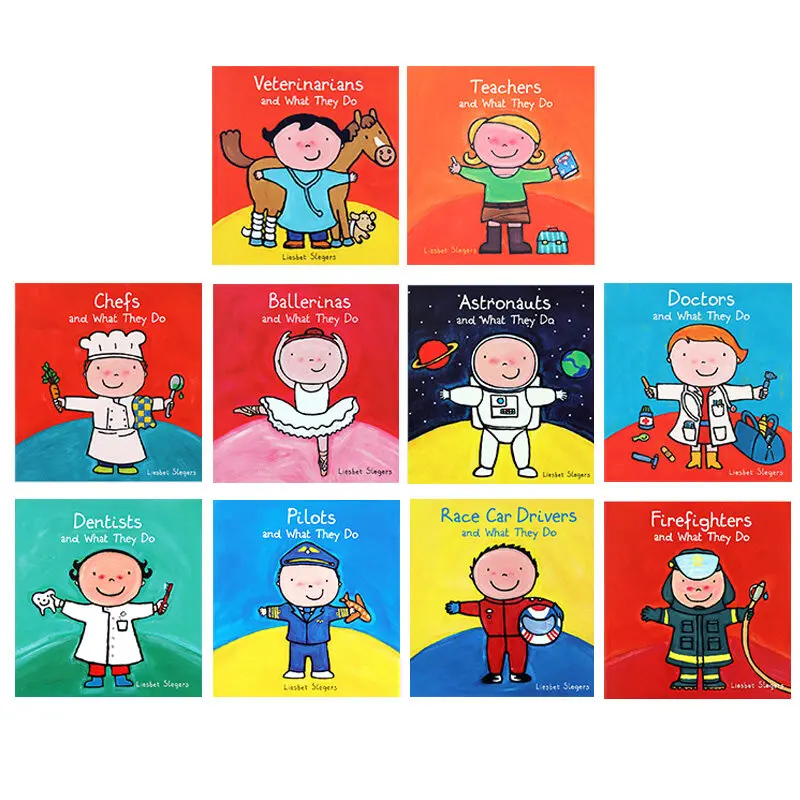 MiluMilu Children's English Enlightenment Иллюстрированный Сборник Рассказов Для родителей и детей О том, что они делают Оригинальные книги