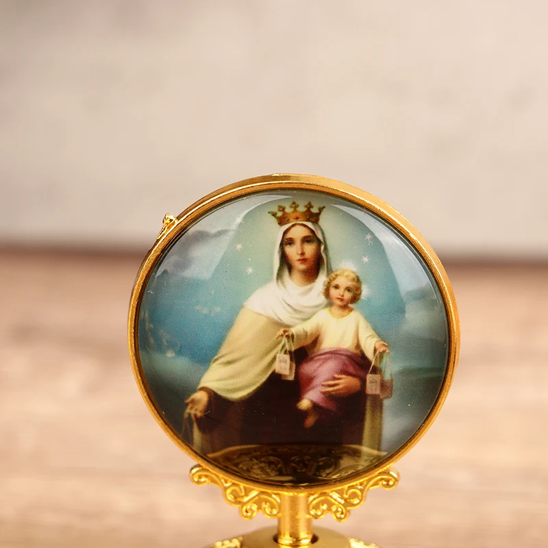 1Шт Католический Христос, Ангел Иисус, икона Девы Марии, Святая статуя из цинкового сплава, религиозное украшение для дома, автомобиля, рабочего стола, подарочные принадлежности