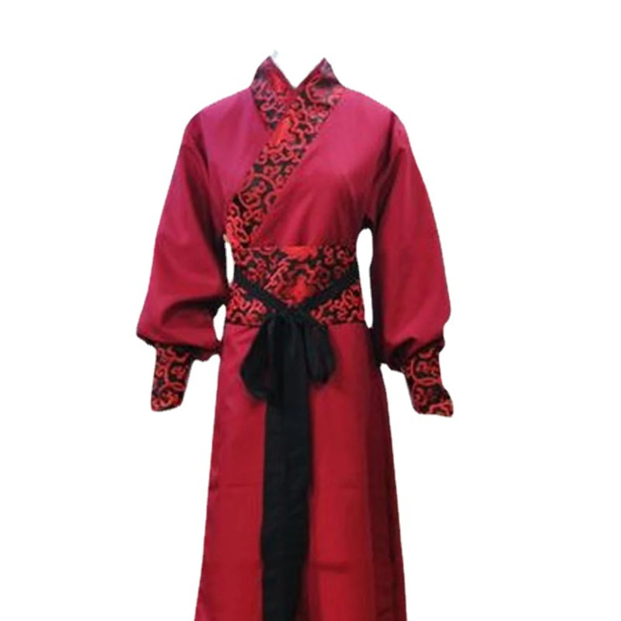 Ханьфу Древний Костюм Хань Мужчины Женщины Костюм в Китайском стиле Тан Китайское платье Традиционная одежда Сцена Черный Белый Красный