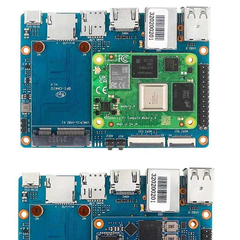Для Banana Pi BPI-CM4 Amlogic A311D Для четырехъядерного процессора ARM Cortex-A73 4G LPDDR4 16G Поддержка EMMC Minipcie, совместимая с HDMI