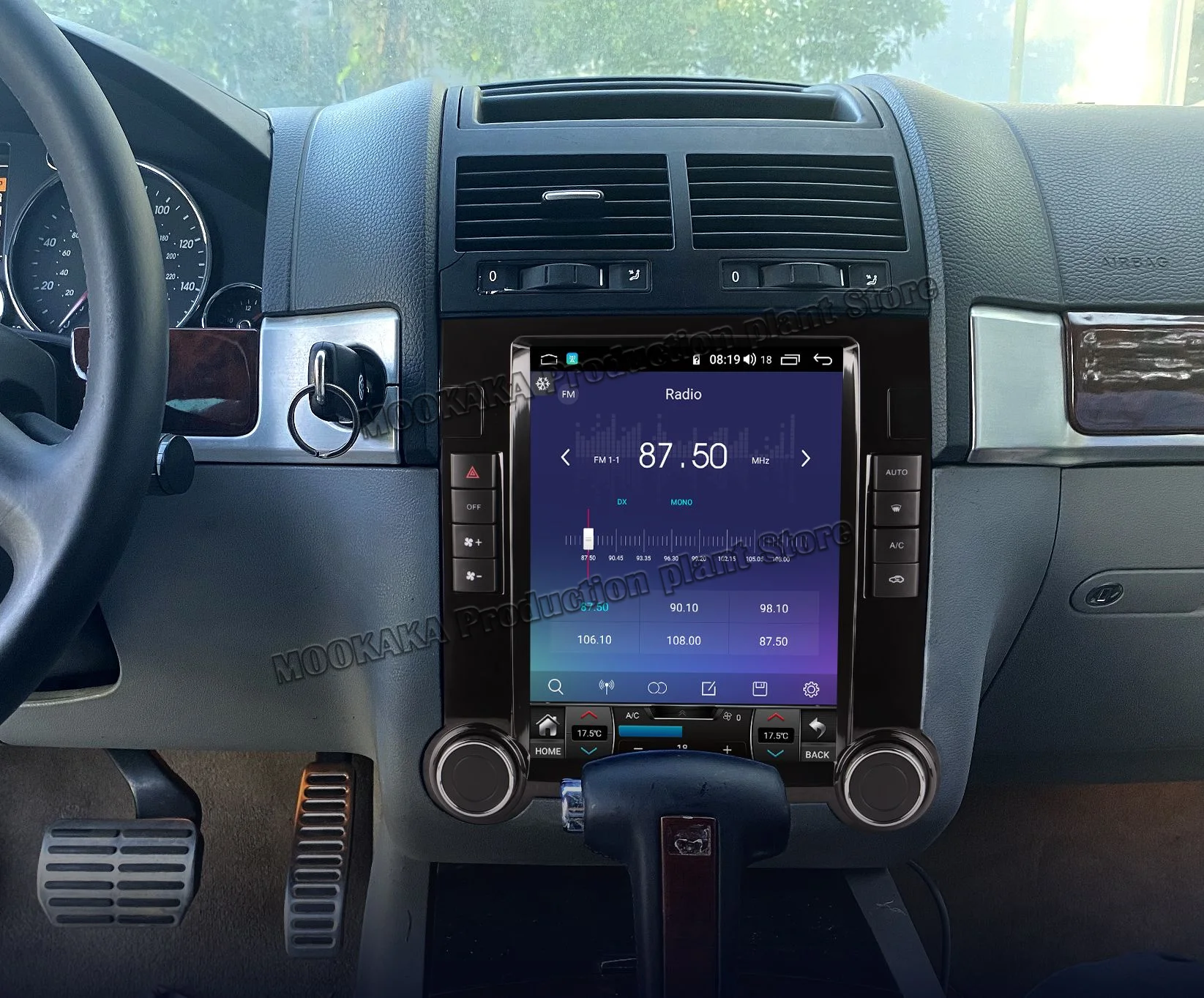 Android 12 Tesla Экран Радио Для VW TOUAREG 2003-2010 VW T5 2009-2010 Мультимедийный Плеер GPS Навигация Автоматический Приемник Головное Устройство