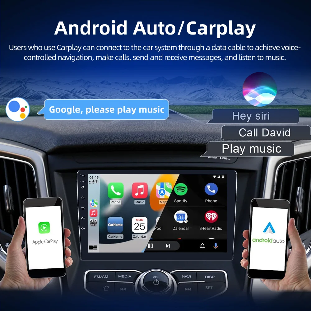 Hikity Android 11 2Din Автомагнитола Для Volkswagen Polo 2004-2011 Мультимедийный Видеоплеер Carplay Авторадио Навигация GPS WIFI 4G