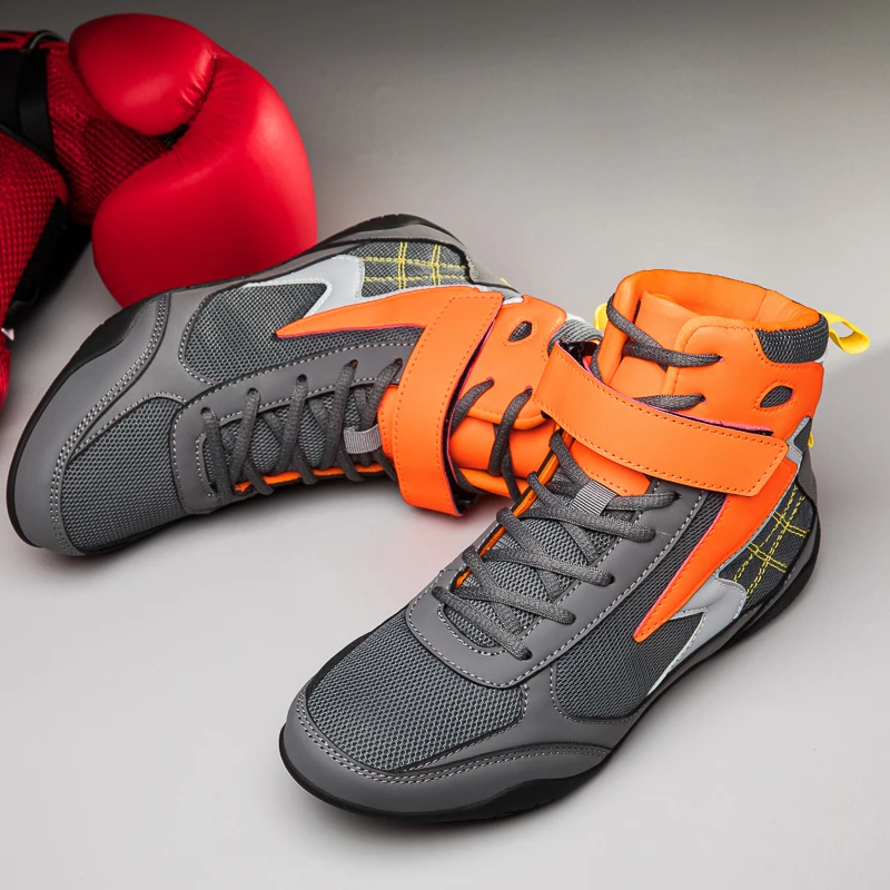 2023 Новая обувь для борьбы, Мужская и Женская Дизайнерская спортивная обувь для помещений, Мужская Противоскользящая Боксерская обувь, Пары боевых ботинок