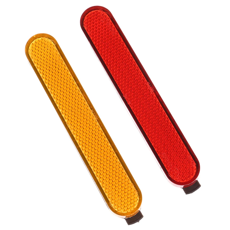 2шт Крышка заднего колеса электрического скутера, красно-желтая защитная Светоотражающая полоса, защищает декоративные чехлы для Xiaomi Pro2 1S