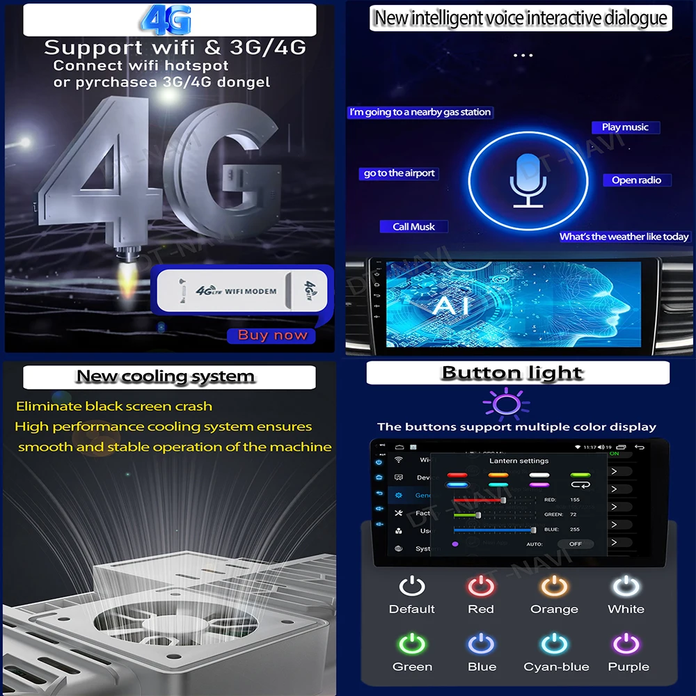 Android 13 Для VW Crafter Van Man 2017 2018 2019 2020 2021 Автомобильный Радио Мультимедийный Видеоплеер Навигация GPS WIFI 4G Без 2din dvd
