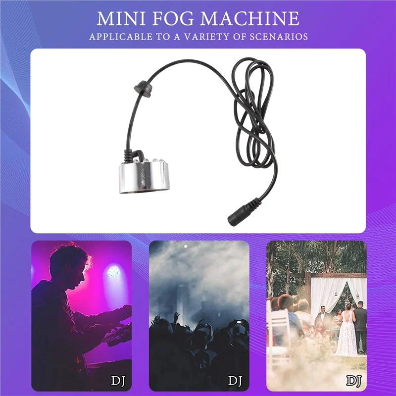 Мини-туманообразователь, 12 светодиодных распылителей Mister Fogger для фонтана, увлажнитель воздуха для Хэллоуина, Рождества