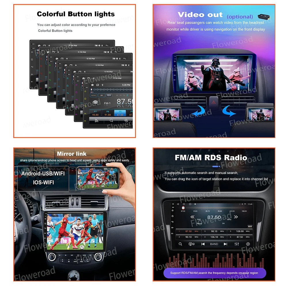 Android 13 Для Jeep Grand Cherokee WK2 2014-2017 Автомобильный Радио Мультимедийный плеер Навигация стерео GPS Carplay Auto 5GWiFi BT5.0