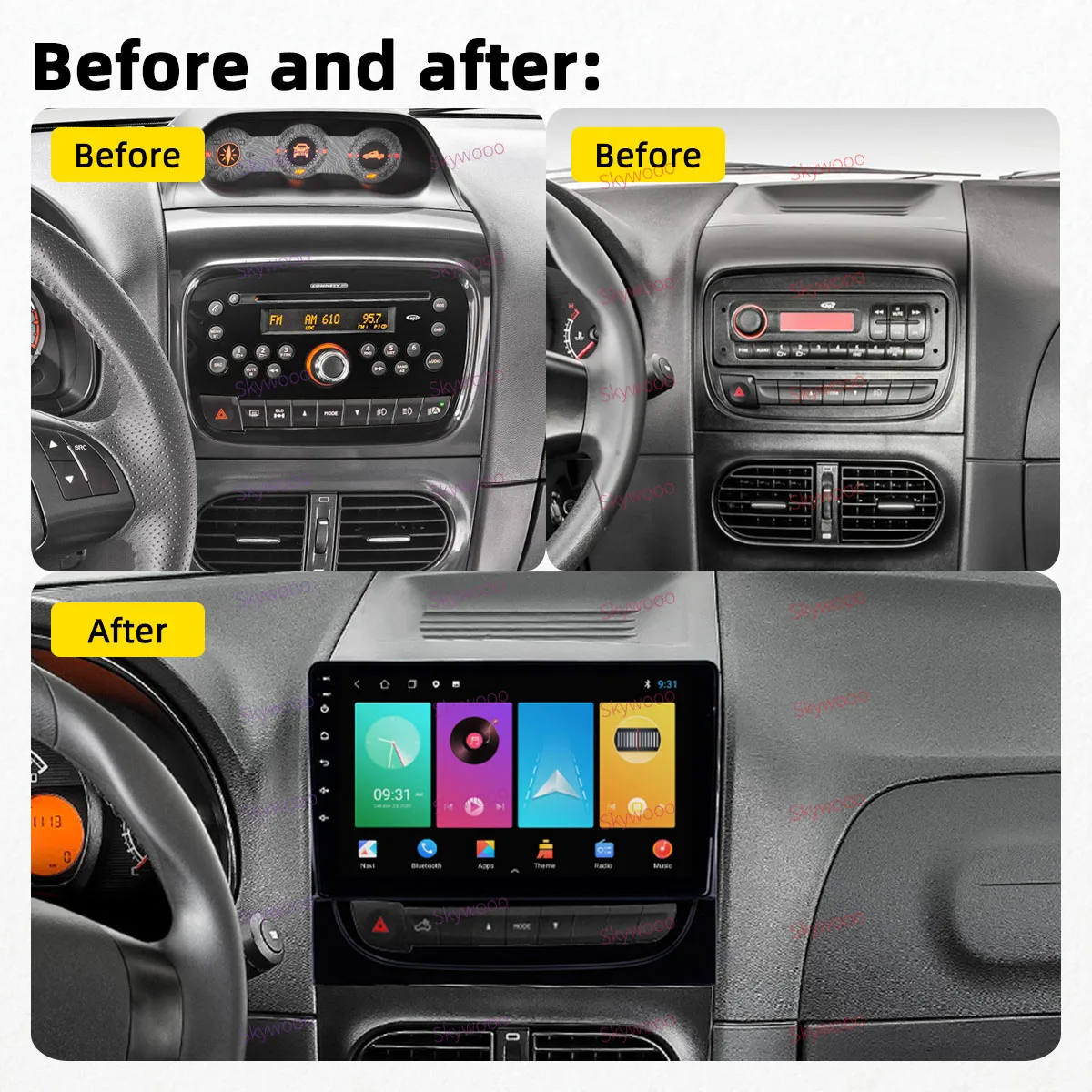 для Fiat Strada Idea 2012-2016 Навигационное Радио Автомобильный Мультимедийный Видеоплеер Авторадио Головное Устройство 2 Din Android Автомобильный стерео Gps