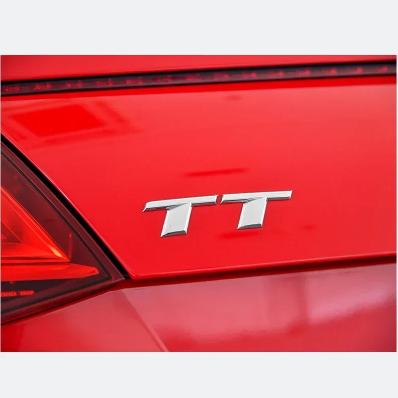 3D ABS Хром Черный Логотип TT Эмблема Заднего Багажника Автомобиля Значок Наклейка Наклейки для Audi TT RS MK1 8N 8J MK3 8S MK2 Аксессуары