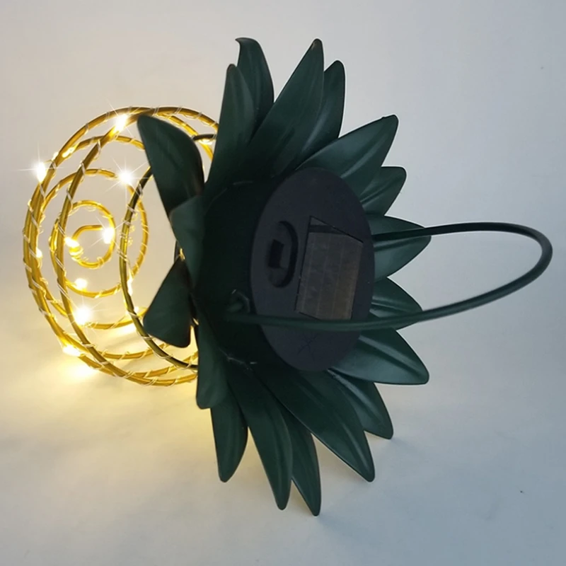 Светодиодный Солнечный ананасовый светильник, Декоративная световая гирлянда из кованого железа, садовый газонный фонарь, гирлянда из медной проволоки, 3 шт.