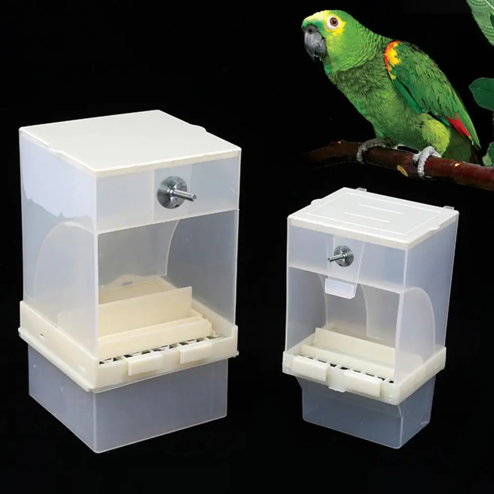 Кормушка для домашних птиц, утолщенный контейнер для корма для птиц, Пластиковая коробка для защиты от брызг, практичный контейнер для корма для домашних птиц