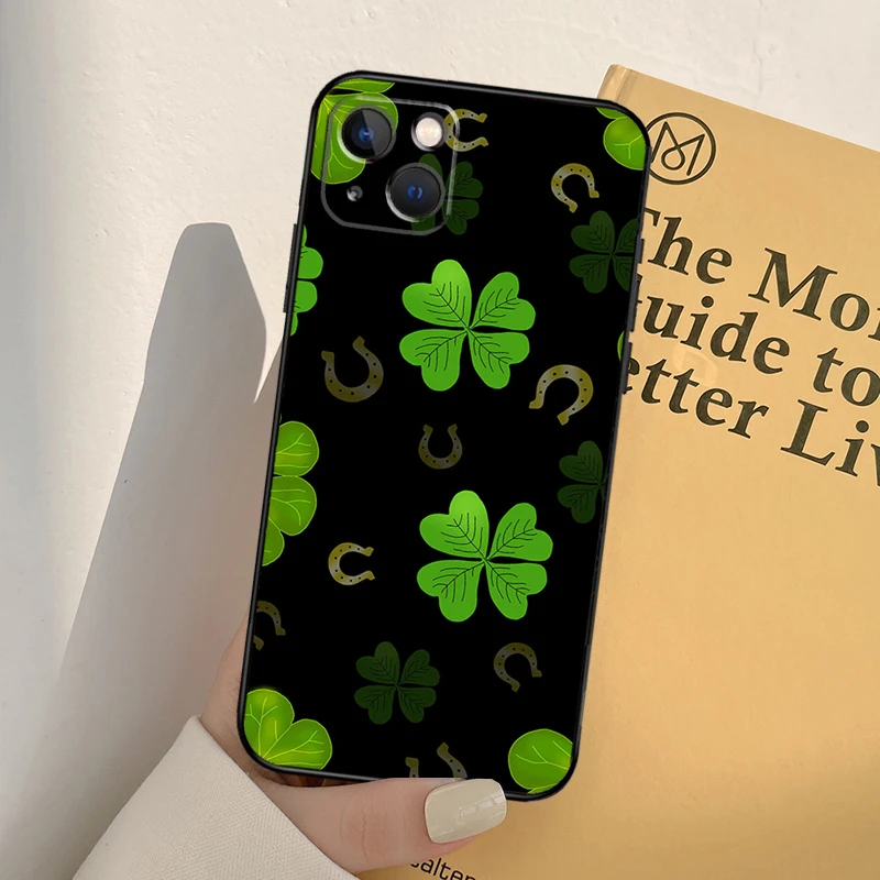 Ирландский Трилистник Lucky Чехол Для Телефона iPhone 12 11 13 14 15 Pro Max X XR XS Max 7 8 Plus SE 2020 12 Mini 13 Мини-Чехол