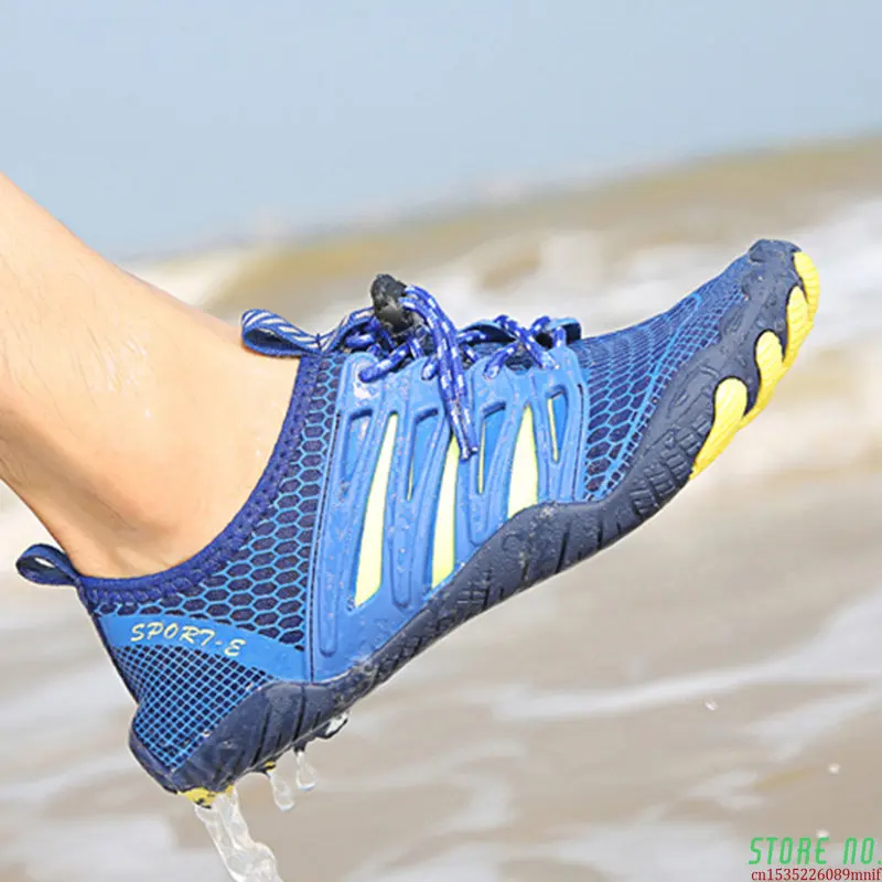 Нескользящая обувь для ручья с пятью пальцами, Быстросохнущая дышащая обувь для плавания, мужская и женская обувь для серфинга в воде