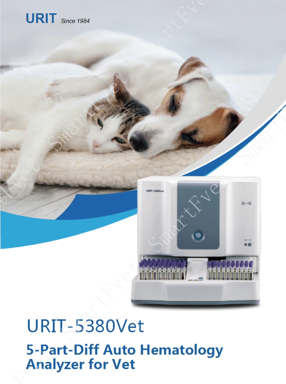 SmartFvet 5-Компонентный автоанализатор для ветеринарного микроанализатора для сбора крови
