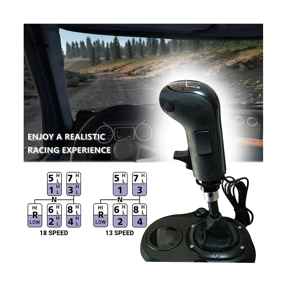 USB Ручка переключения передач для- G29 G27 G25 TH8A для ETS2 и Euro Truck High Low Gear Simulator Shifter