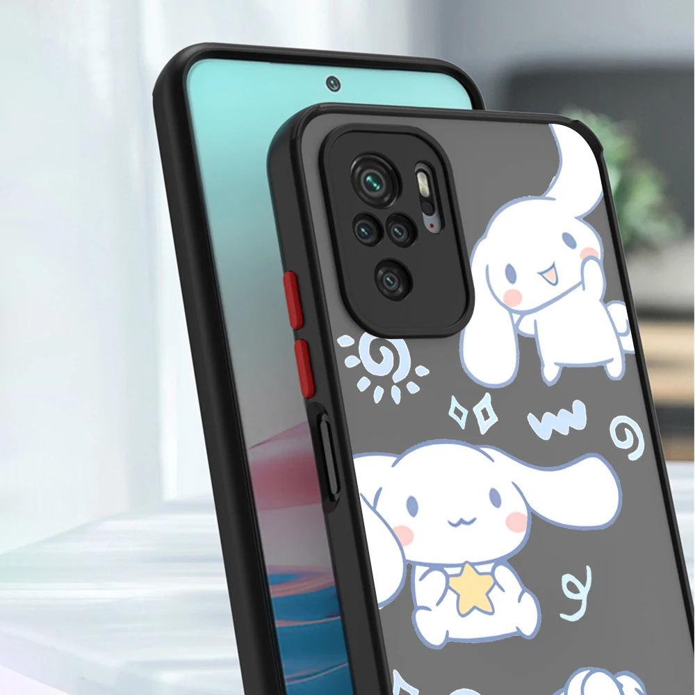 Hello Kitty Kuromi Melody Матовый Чехол Для Xiaomi Redmi Note 11 10 12 12C 10C K40 9S 9 8 9C 7 9A Силиконовый Мягкий Чехол Для Телефона