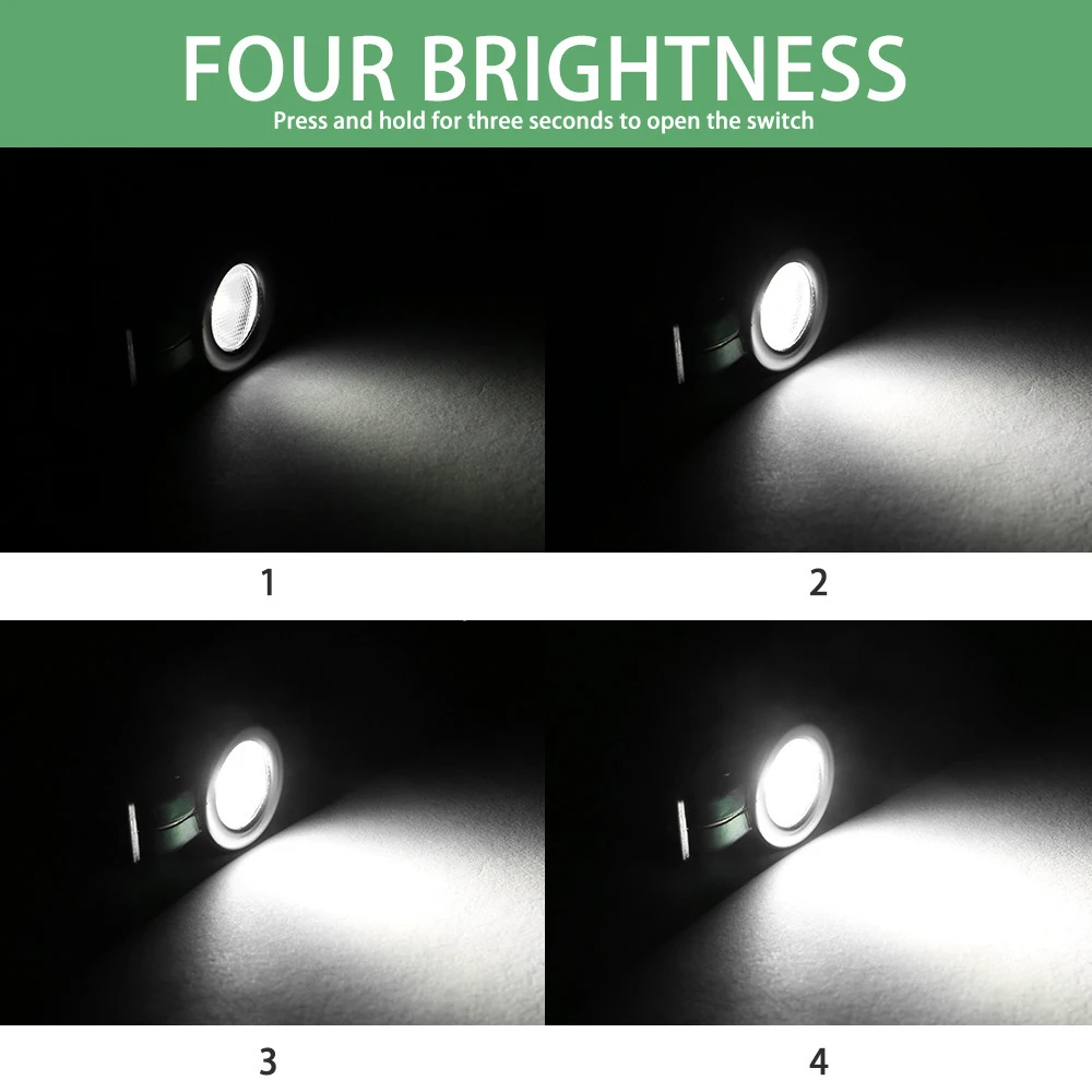 1 ~ 5ШТ Мини светодиодный фонарик Рабочий свет Портативный карманный фонарик Брелки USB Перезаряжаемые для кемпинга на открытом воздухе Маленький светильник