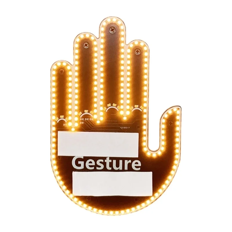 Стильные Фонари Gesture Light С Дистанционным Управлением, Оконные Фонари для Пальцев, Модные Автомобильные Аксессуары для Выразительных Жестов